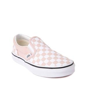Kids size 4Y pink checkered Vans